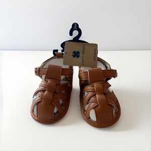 Lucky Brand Infant Baby Crib Sandals Brown Strappy Girl's Size 3